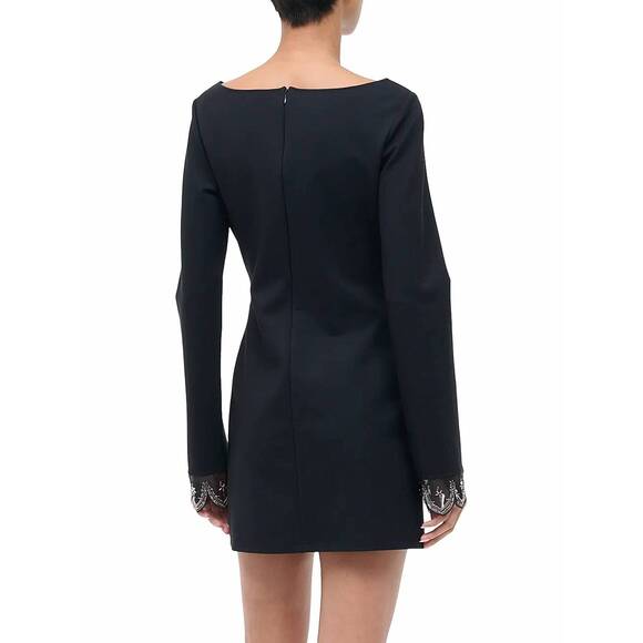 NEW STAUD hunter beaded cuff minidress in black - Picture 2 of 4